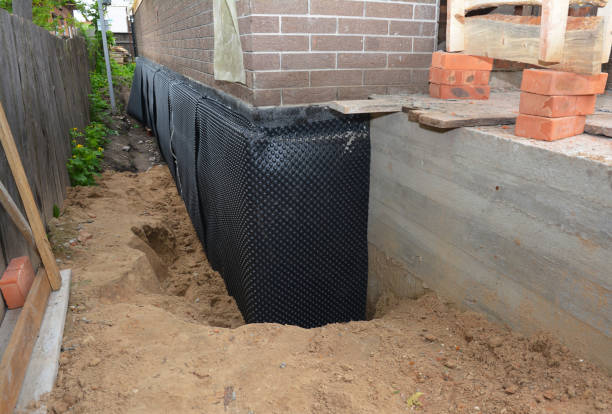 Crawl space vapor barrier installation in Akron, IN